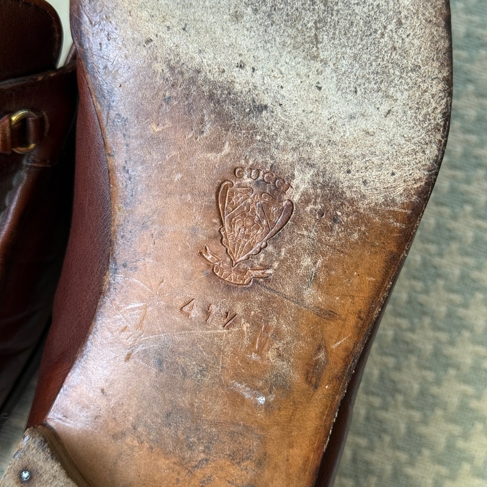 Gucci Men's Rich Brown Leather Loafers - Picture 4 of 5